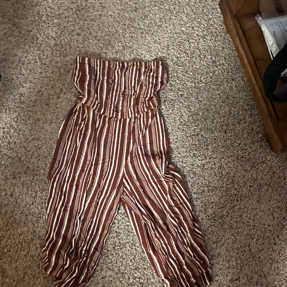 Stripe jumper jumpsuit
